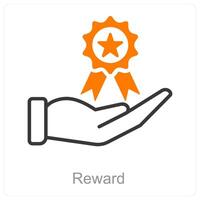Reward and achievement icon concept vector