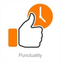 Punctuality and deadline icon concept vector