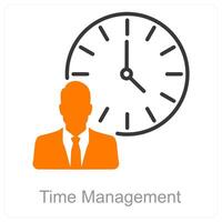 Time Management and clock icon concept vector