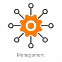 Management and organize icon concept vector