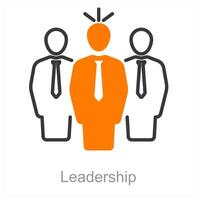 Leadership and authority icon concept vector