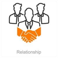 Relationship and unity icon concept vector