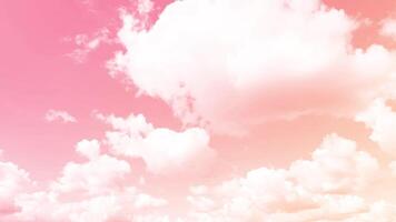 Pink background, pink sky clouds, pastel background video