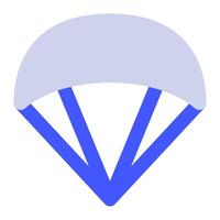 Paraglider icon for web, app, infographic, etc vector