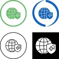 Global Protection Icon Design vector