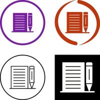 Note Icon Design vector