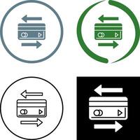 Transaction Icon Design vector