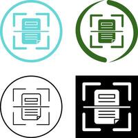 Scan Icon Design vector