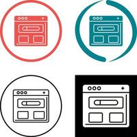 Browser Icon Design vector