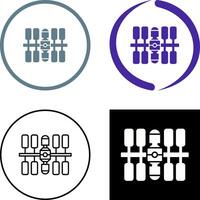 Space Station Icon Design vector