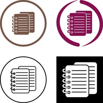 diseño de icono de notas vector