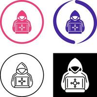 Hacker Icon Design vector