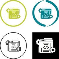 diseño de icono de codificación vector