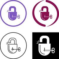 Unlock Icon Design vector