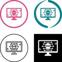 diseño de icono de malware vector