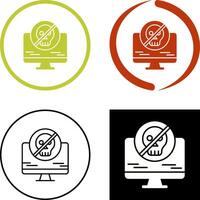 Antivirus Icon Design vector