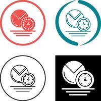 Pie Chart Icon Design vector