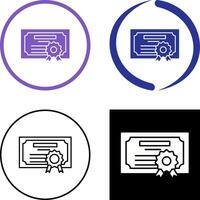 Diploma Icon Design vector