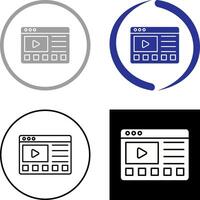 Online Tutorials Icon Design vector