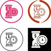 Time is Money Icon Design vector