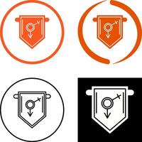 College Fraternity Icon Design vector