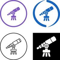 diseño de icono de telescopio vector