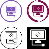 Monitor Icon Design vector