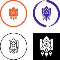 Space Shuttle Icon Design vector