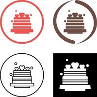 Wedding Cake Icon Design vector