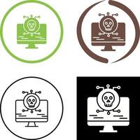 Virus Attack Icon Design vector