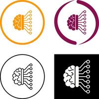 Machine Learning Icon Design vector