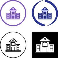 Library Building Icon Design vector