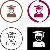 Graduate Student Icon Design vector