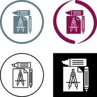 Study Tools Icon Design vector