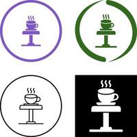 diseño de icono de mesa de café vector