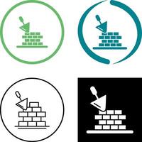 Brickwall Icon Design vector