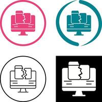 Data Loss Icon Design vector