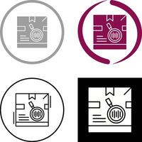 Tracking Code Icon Design vector