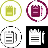 Notepad Icon Design vector