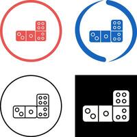 Domino Icon Design vector