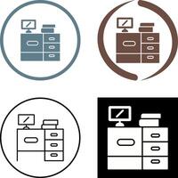 Desk Icon Design vector