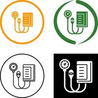 Blood Pressure Gauge Icon Design vector