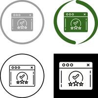 Rating Icon Design vector