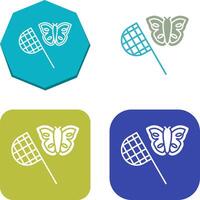 mariposa receptor icono diseño vector