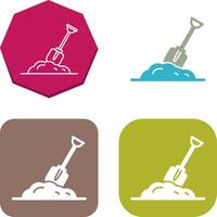 Digging Icon Design vector