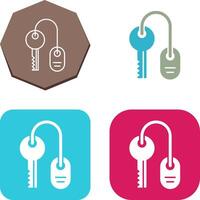 Room key Icon Design vector