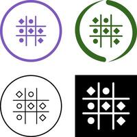 Tic Tac Toe Icon Design vector