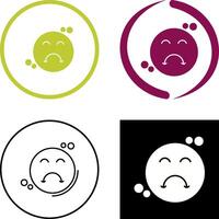 Upset Icon Design vector