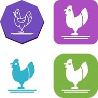 aves de corral icono diseño vector