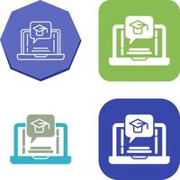 E Learning Icon Design vector